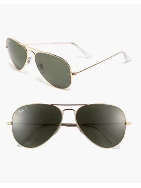 NWT Ray-Ban Large Metal Aviator Classic Sunglasses RB3025 Polarized